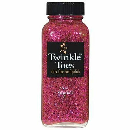 TWINKLE GLITTER PRODUCTS TP0540 4 oz Toes Hoof Polish, Hot Pink 1295-HP